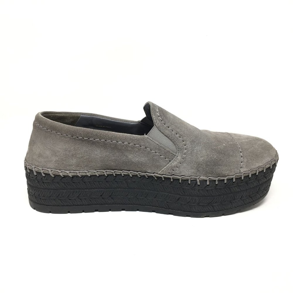 Prada Platform Loafers Shoes Size 39 EU/9 US Gray - Picture 3 of 10